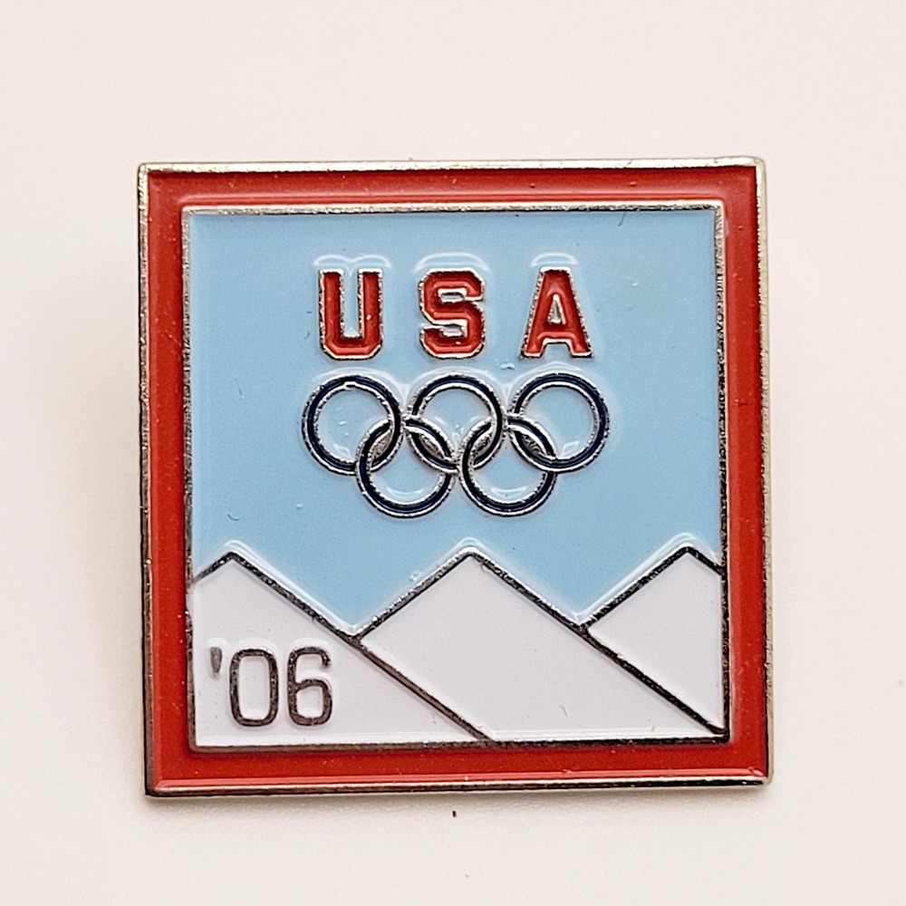 2006 USA Olympic Pin Lapel Mountains‎
